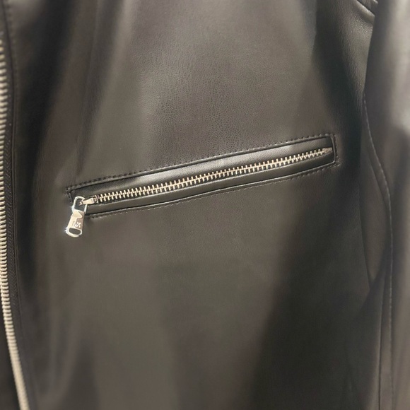 Michael Kors Faux Leather Moto Jacket - Picture 6 of 14